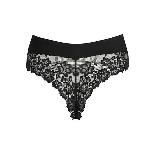 Marie Jo Soft Studio Smoothing High Waist Thong in Black