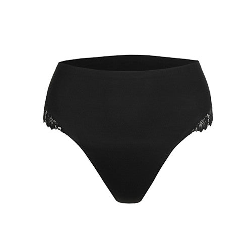 Marie Jo Soft Studio Smoothing High Waist Thong in Black