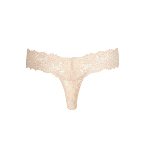 Marie Jo Soft Studio Lace Thong in Caffe Latte