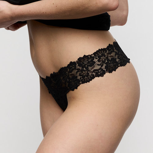 Marie Jo Soft Studio Lace Thong in Black