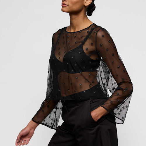 Marie Jo Daisy Top in Black