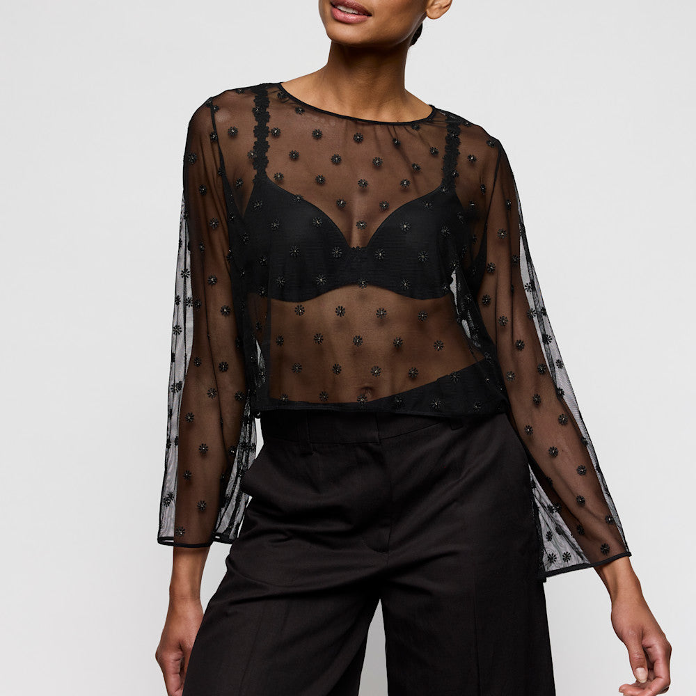 Marie Jo Daisy Top in Black