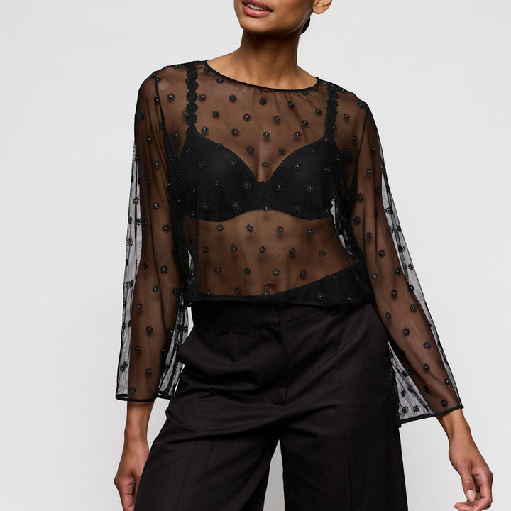Marie Jo Daisy Top in Black