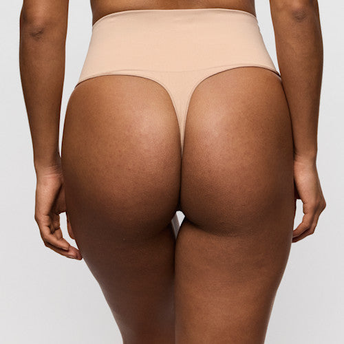 Prima Donna Nudda High Waist Thong in Caffe Latte