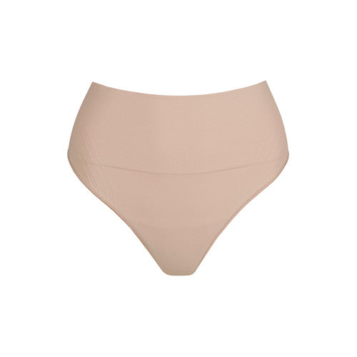Prima Donna Nudda High Waist Thong in Caffe Latte