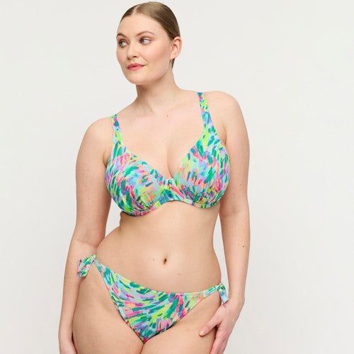 Prima Donna Swim Douala Half Padded Plunge Bikini in Impressionist Summer