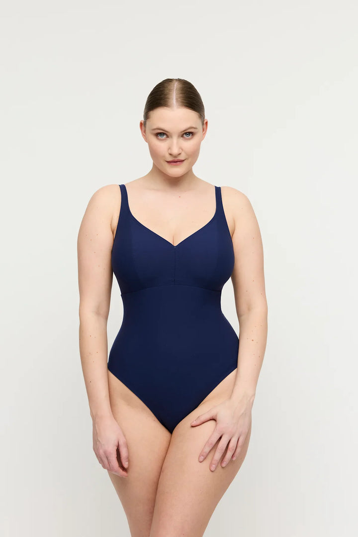 Prima Donna Swim Aswan Plunge Swimsuit in Water Blue