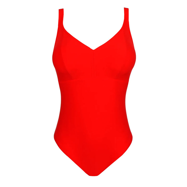 Prima Donna Swim Aswan Plunge Swimsuit in Fiesta Red