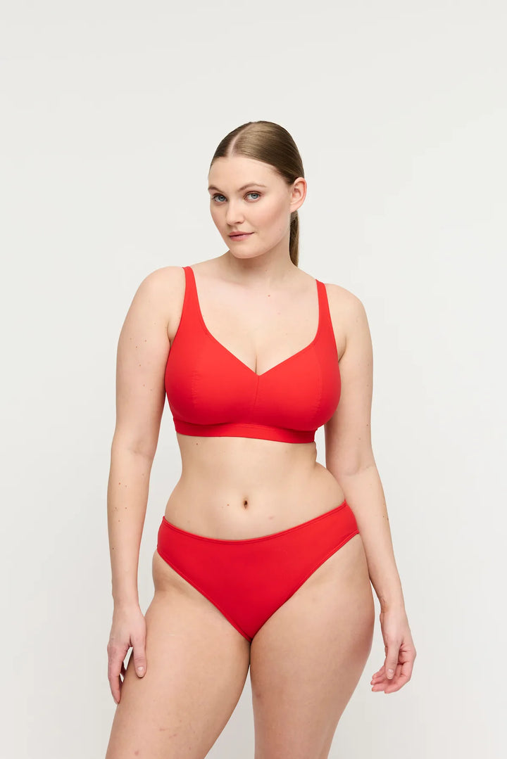 Prima Donna Swim Aswan Bikini with Rio Brief in Fiesta Red