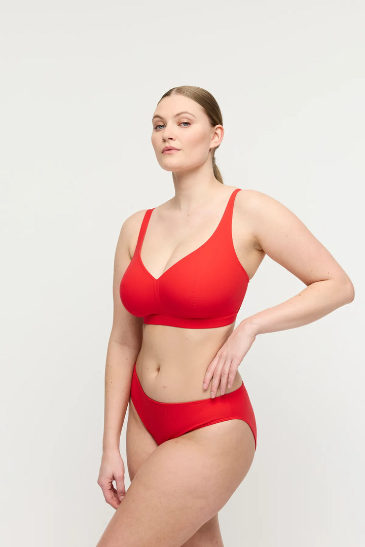Prima Donna Swim Aswan Bikini with Rio Brief in Fiesta Red