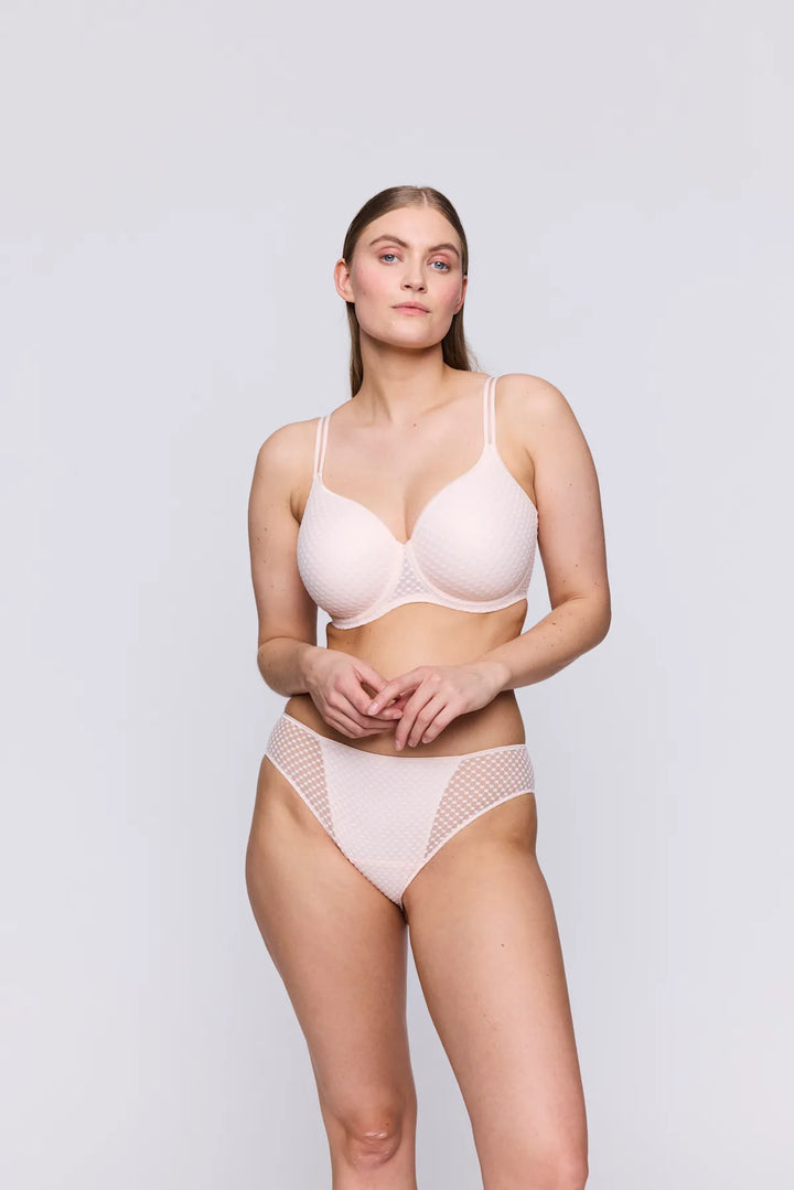 Prima Donna Twist Glass Beach Rio Brief in Crystal Pink