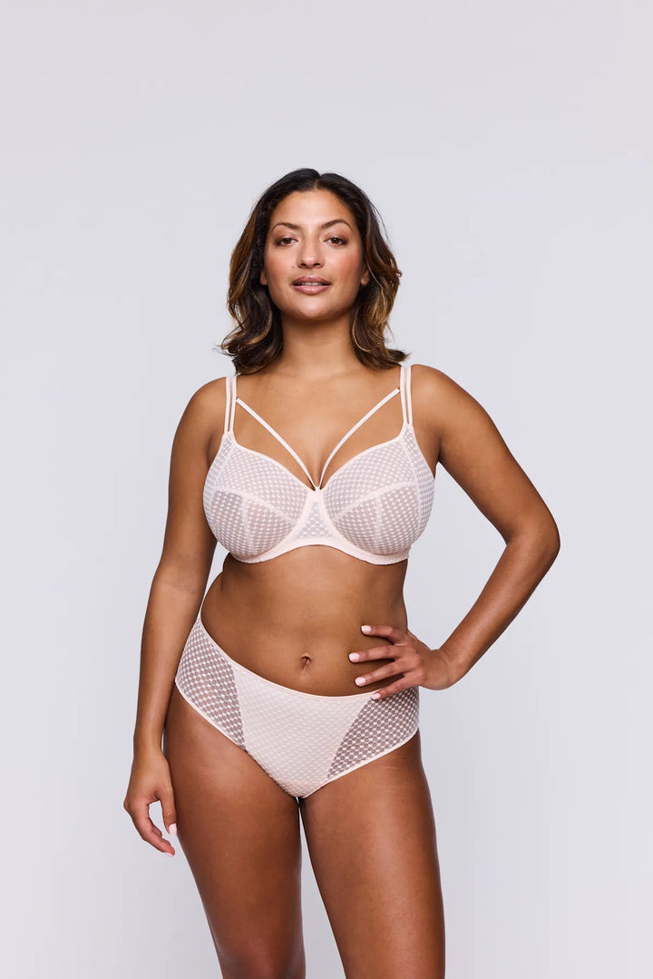Prima Donna Twist Glass Beach Full Brief in Crystal Pink