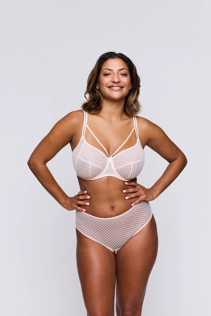 Prima Donna Twist Glass Beach Full Cup Bra in Crystal Pink