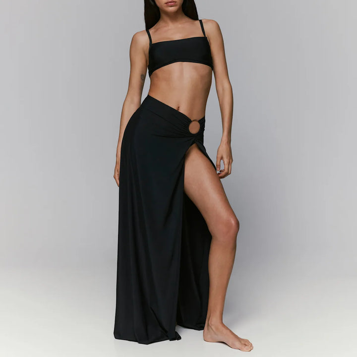 Sarda Swim Lita Beach Skirt in Black