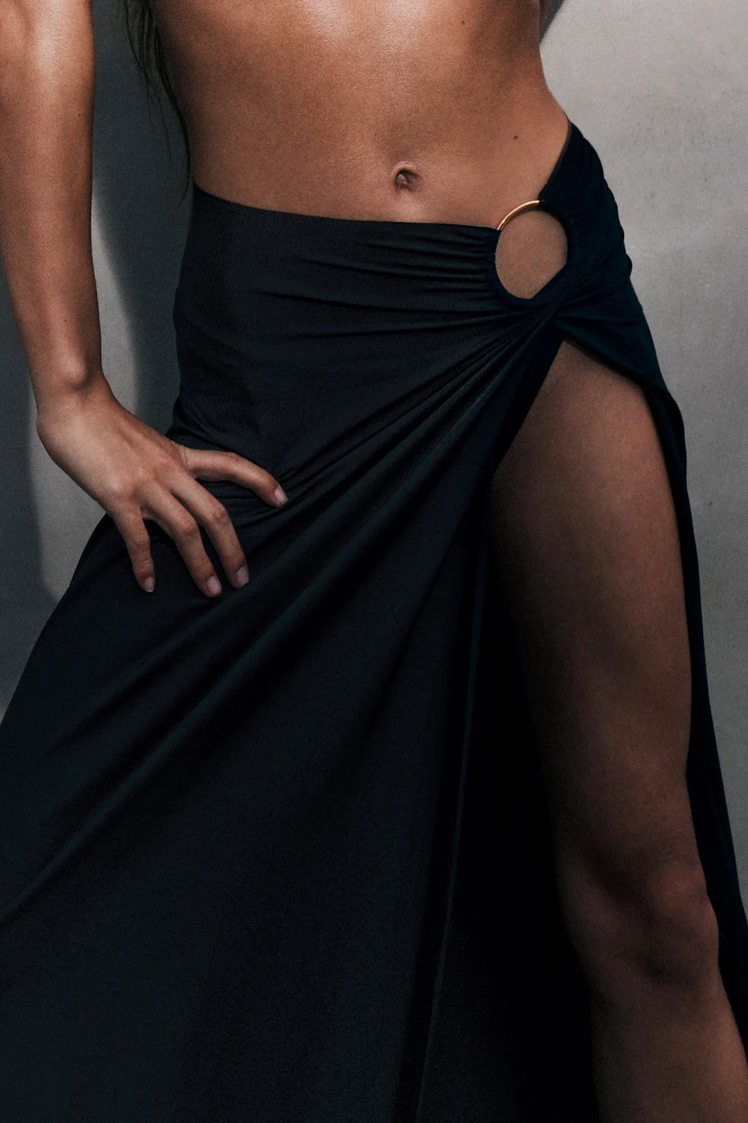 Sarda Swim Lita Beach Skirt in Black