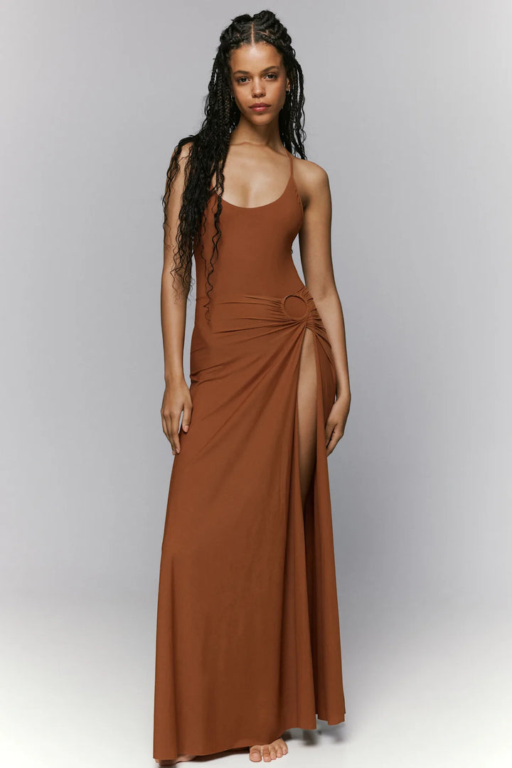 Sarda Swim Lita Beach Skirt in Kalahari Sand