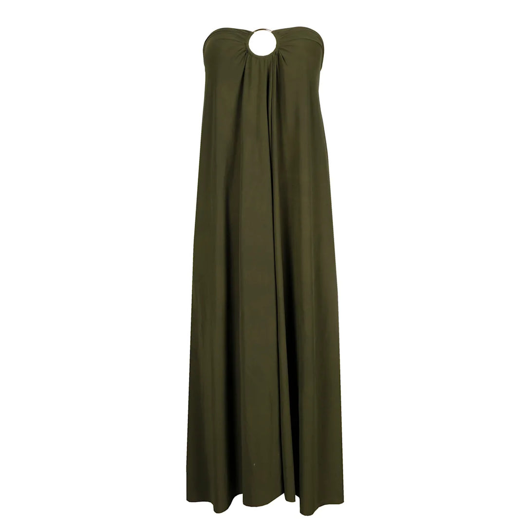 Sarda Swim Lita Beach Skirt in Olive Green