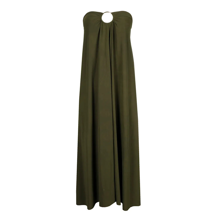 Sarda Swim Lita Beach Skirt in Olive Green