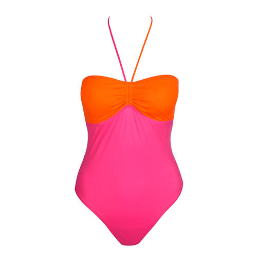 Sarda Swim Kharlan Boat Neck Swimsuit in Sunset