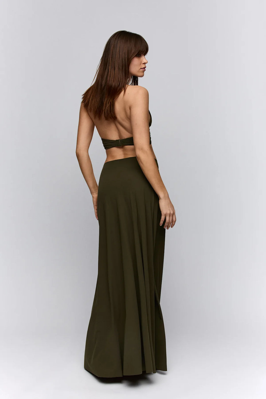 Sarda Swim Lita Beach Skirt in Olive Green