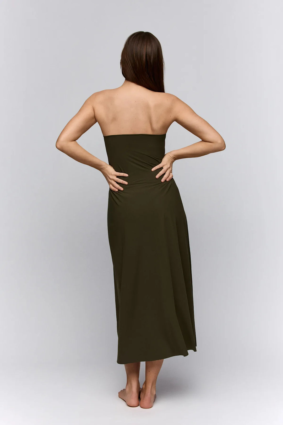 Sarda Swim Lita Beach Skirt in Olive Green