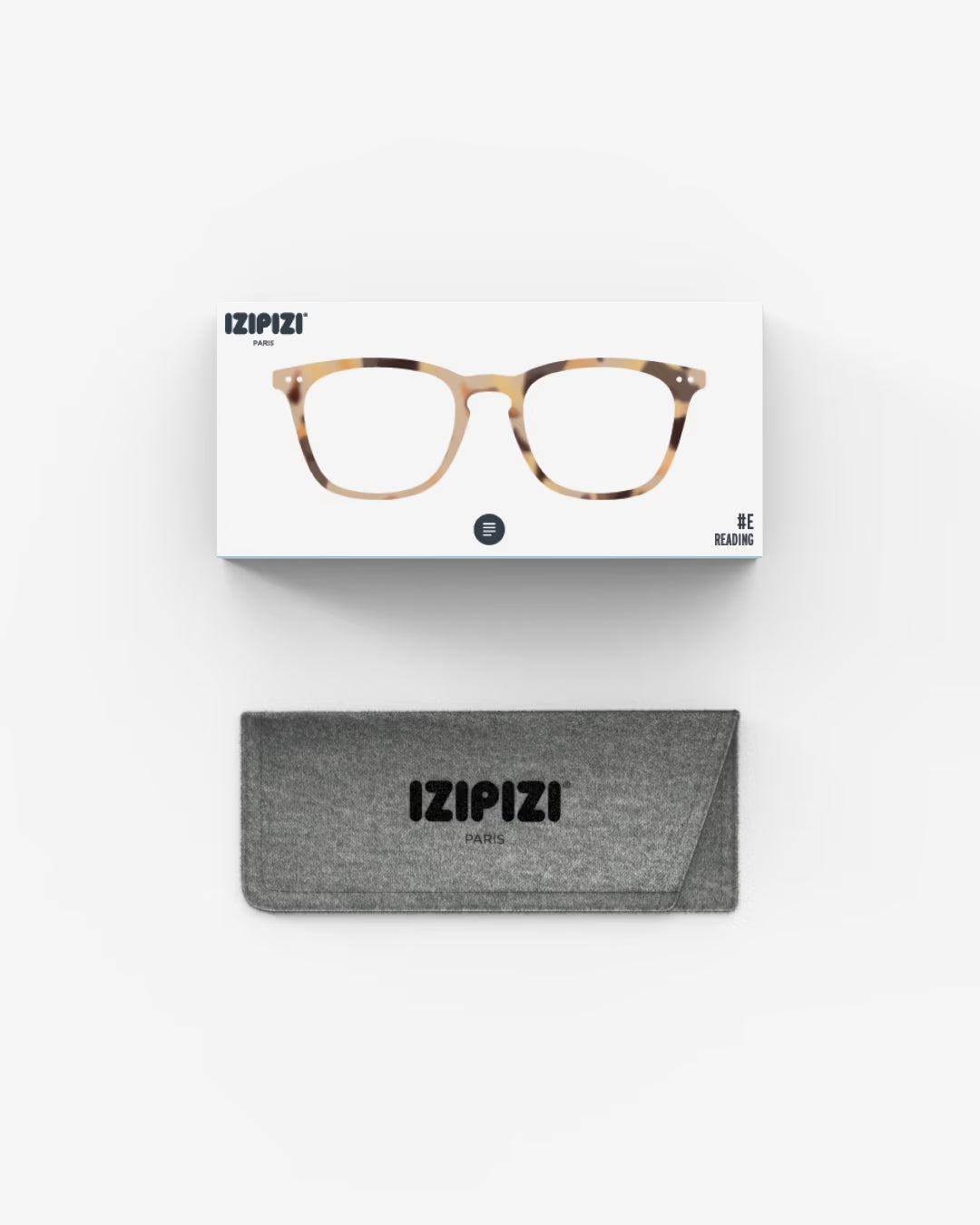 IZIPIZI #E The Trapeze Reading Glasses in Light Tortoise