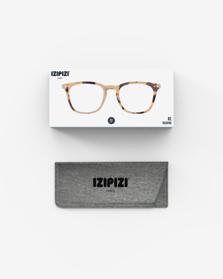 IZIPIZI #E The Trapeze Reading Glasses in Light Tortoise