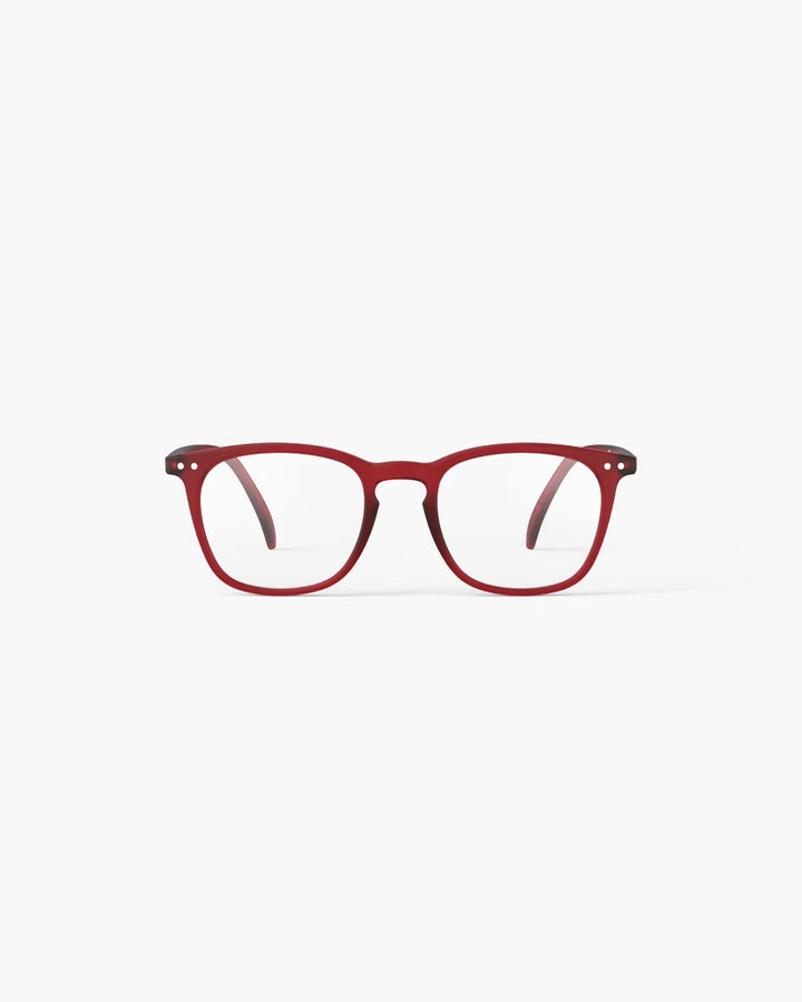 IZIPIZI #E The Trapeze Reading Glasses in Cherry Red