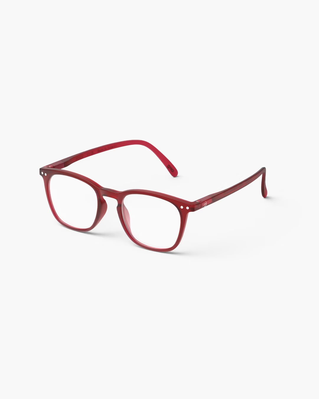 IZIPIZI #E The Trapeze Reading Glasses in Cherry Red