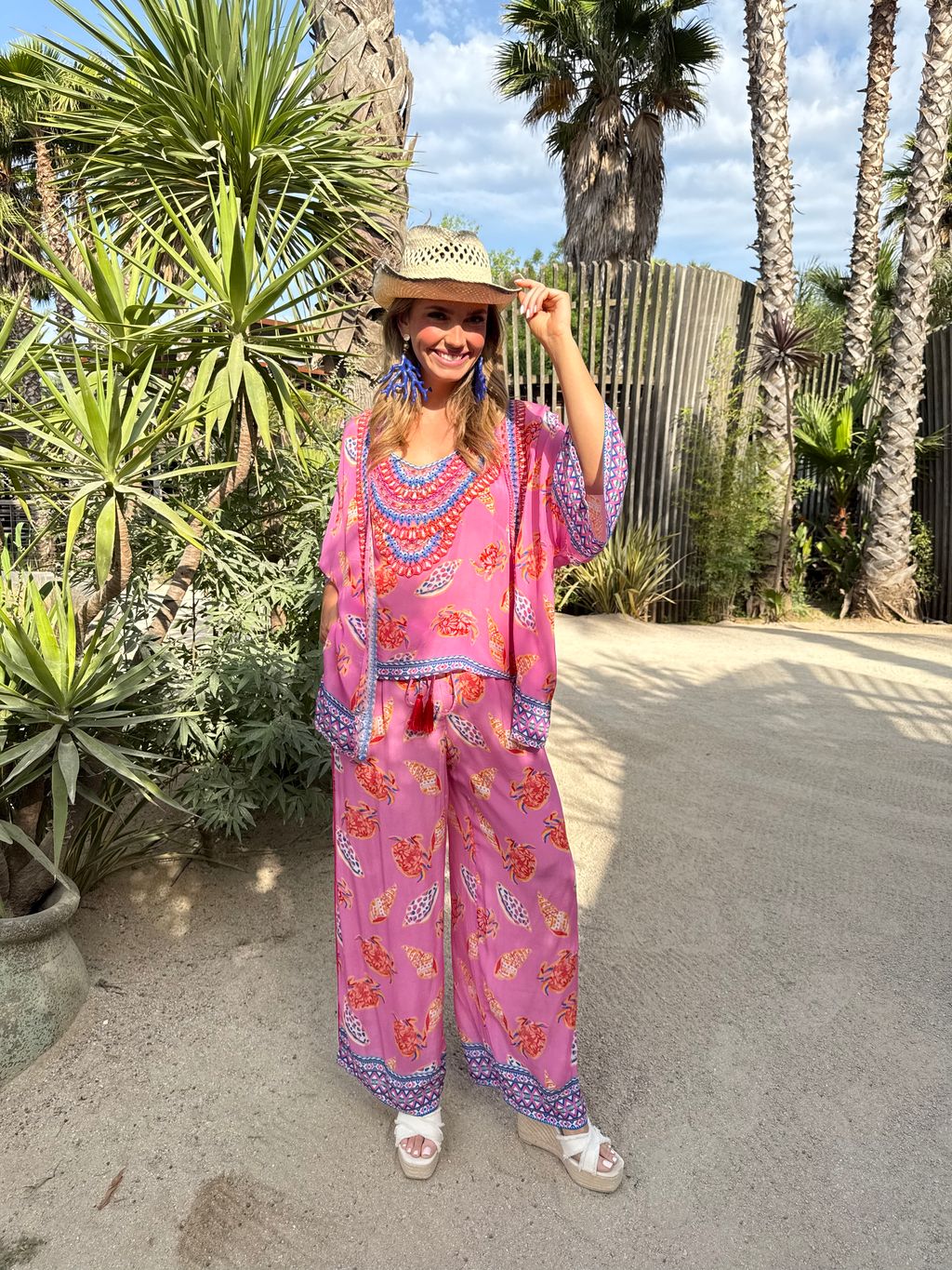 Valery Vain Jada Trousers in Beach Vibes