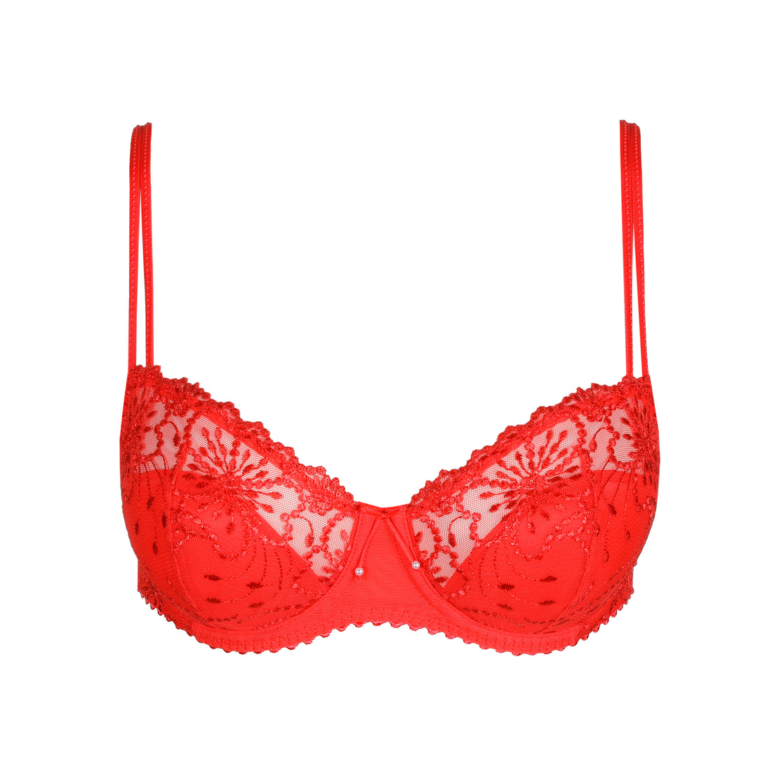 Marie Jo Jane Half Padded Balcony Bra in True Red