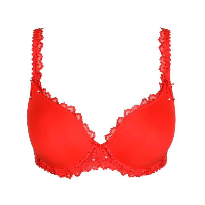 Marie Jo Jane Padded Heart Shape Bra in True Red