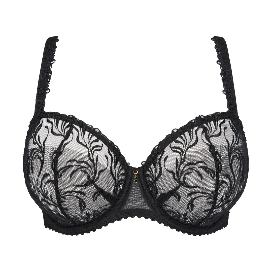 Prima Donna Solisse Balcony Bra with Vertical Seam in Black