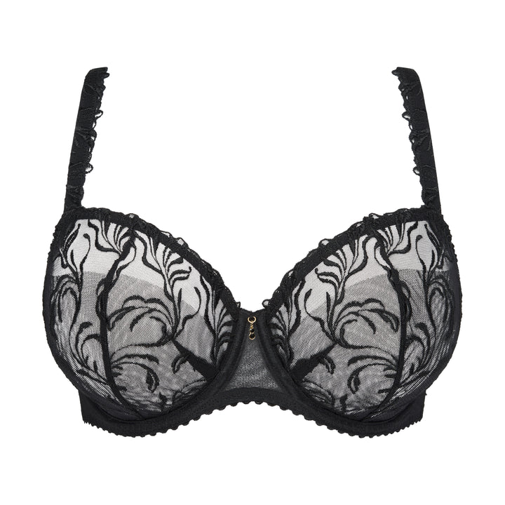Prima Donna Solisse Balcony Bra with Vertical Seam in Black