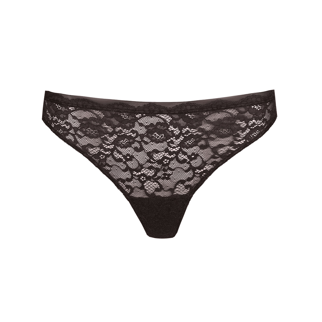 Marie Jo Color Studio Lace Thong in Sweet Chocolate