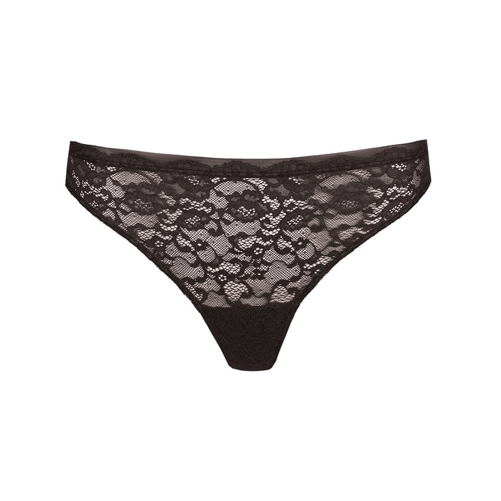 Marie Jo Color Studio Lace Thong in Sweet Chocolate