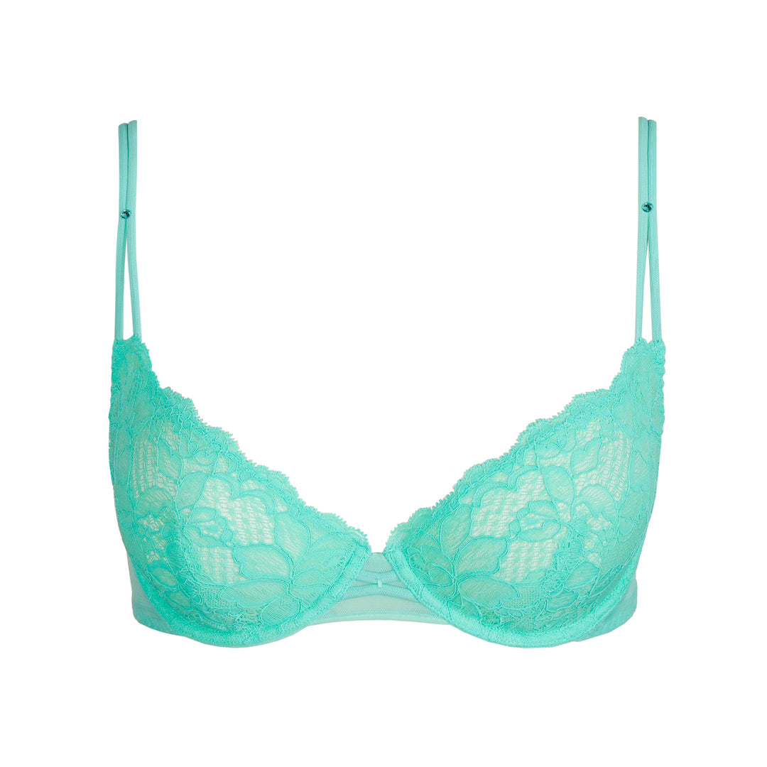 Sarda Amelia Plunge Bra in Ocean Green