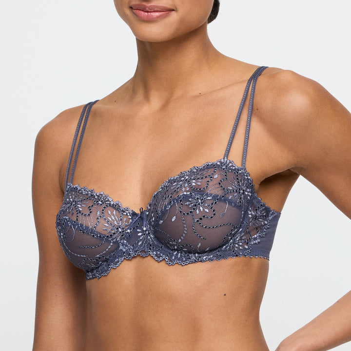 Marie Jo Jane Soft Cup Balcony Bra in Blue Shadow