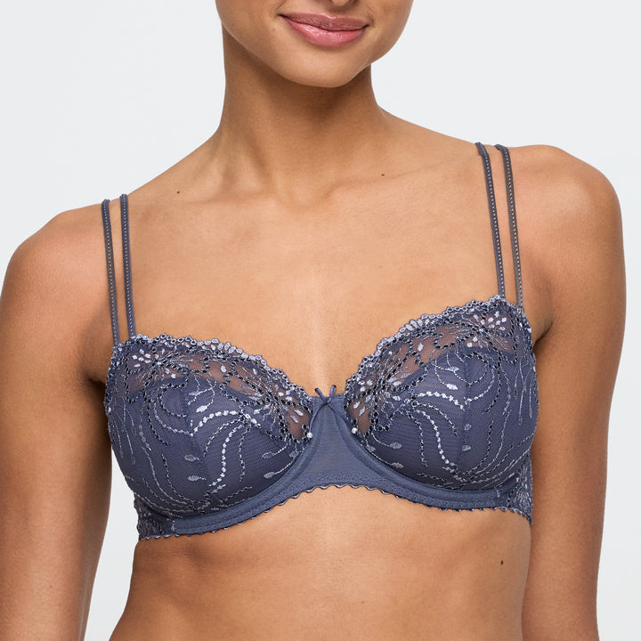 Marie Jo Jane Half Padded Balcony Bra in Blue Shadow