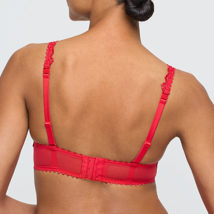 Marie Jo Jane Padded Heart Shape Bra in True Red