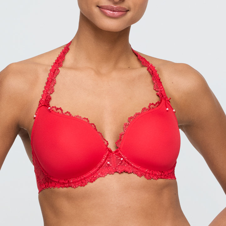 Marie Jo Jane Padded Heart Shape Bra in True Red
