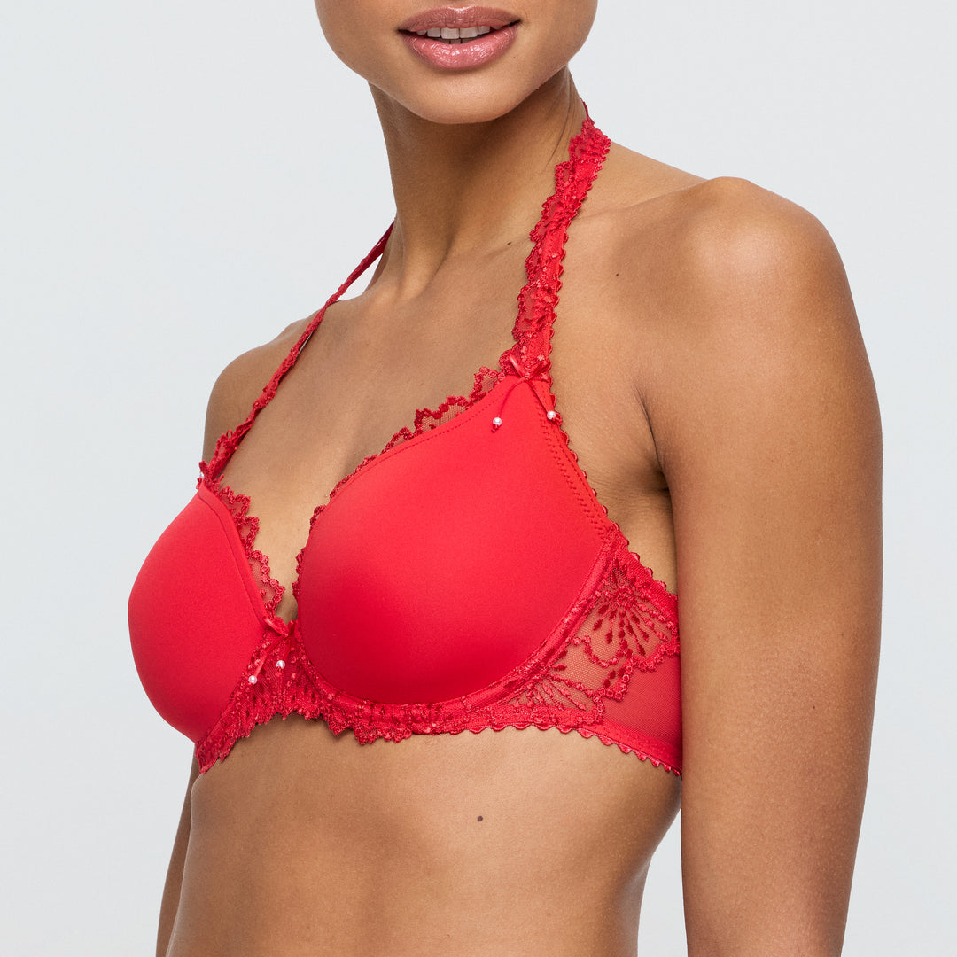 Marie Jo Jane Padded Heart Shape Bra in True Red