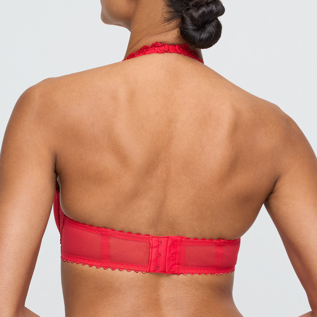 Marie Jo Jane Padded Heart Shape Bra in True Red
