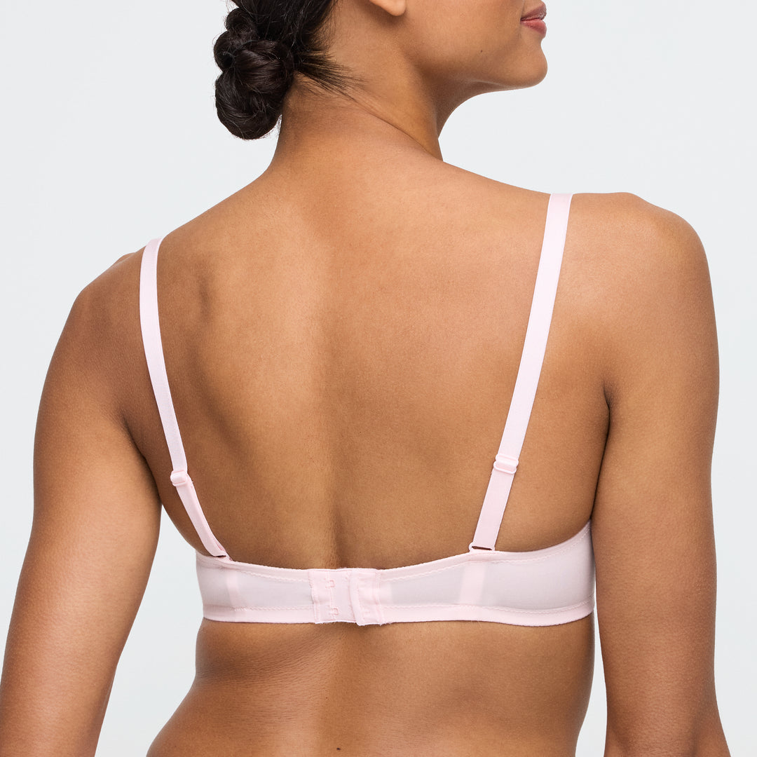 Marie Jo Milao Padded Heart Shape Bra in Pastel Pink