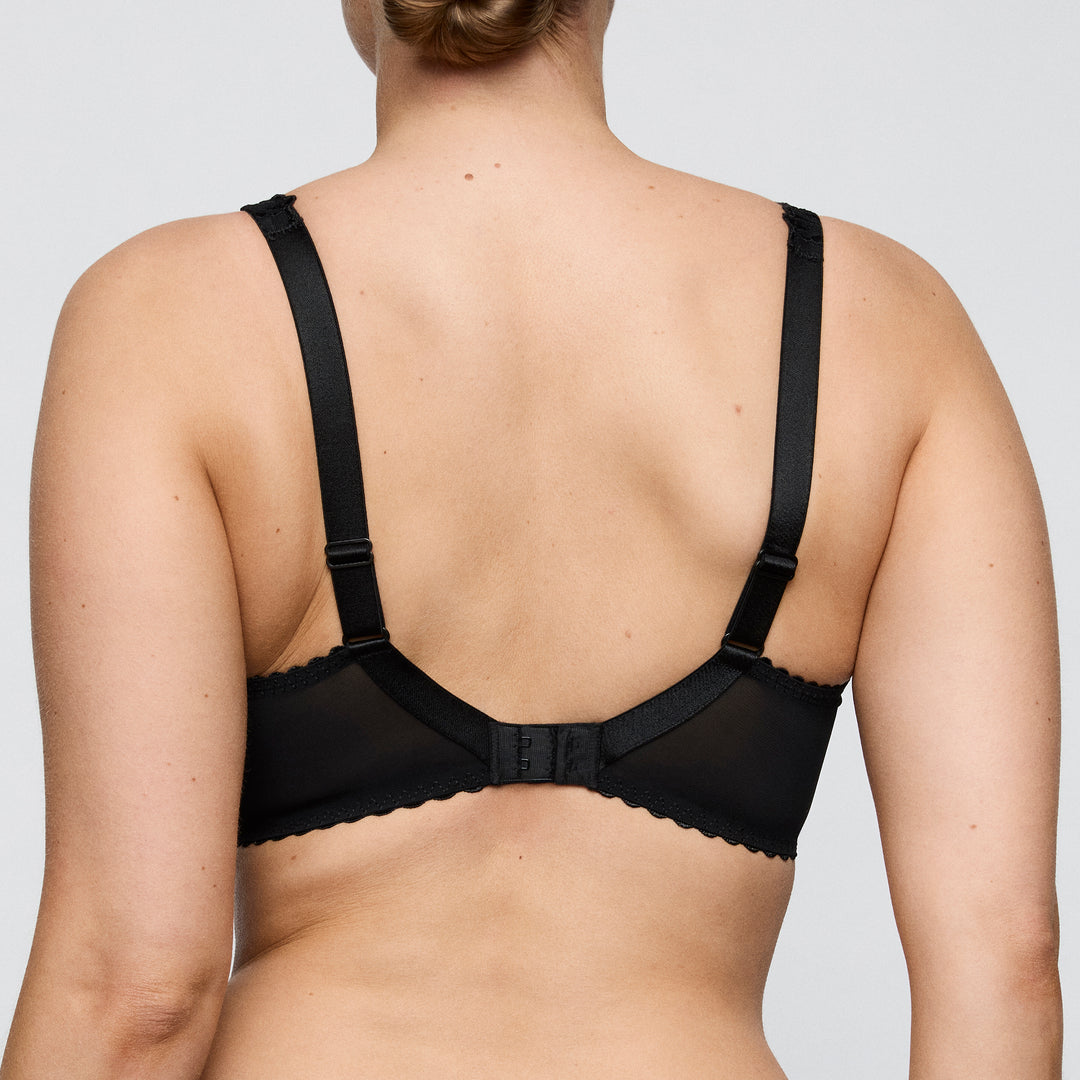 Prima Donna Solisse Balcony Bra with Vertical Seam in Black