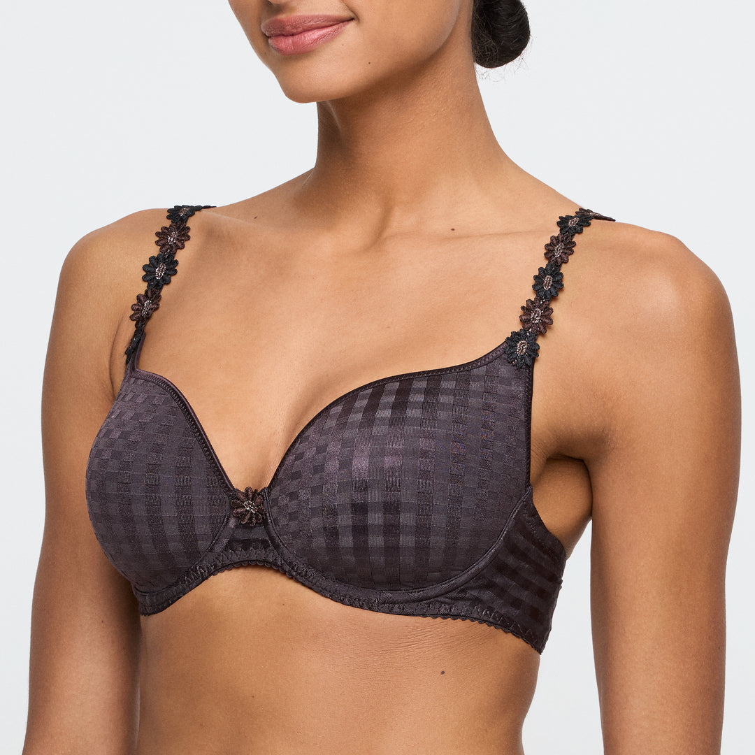 Marie Jo Avero Padded Heart Shape Bra in Sweet Chocolate