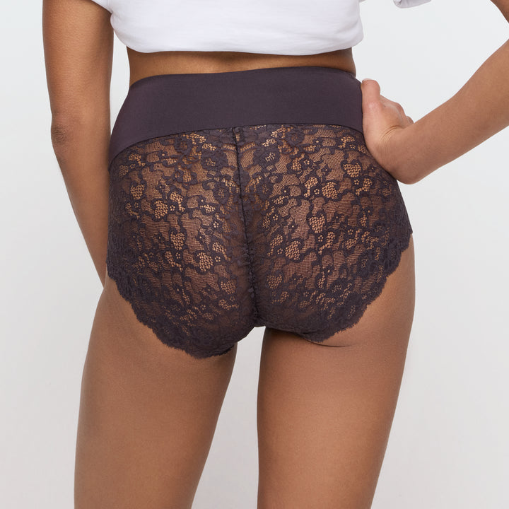 Marie Jo Color Studio Lace Control Brief in Sweet Chocolate