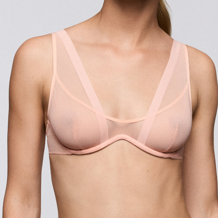 Sarda Chalmers Flexi-Wire Bralette in Royal Peach