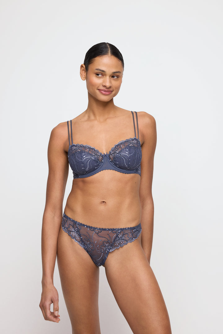 Marie Jo Jane Half Padded Balcony Bra in Blue Shadow