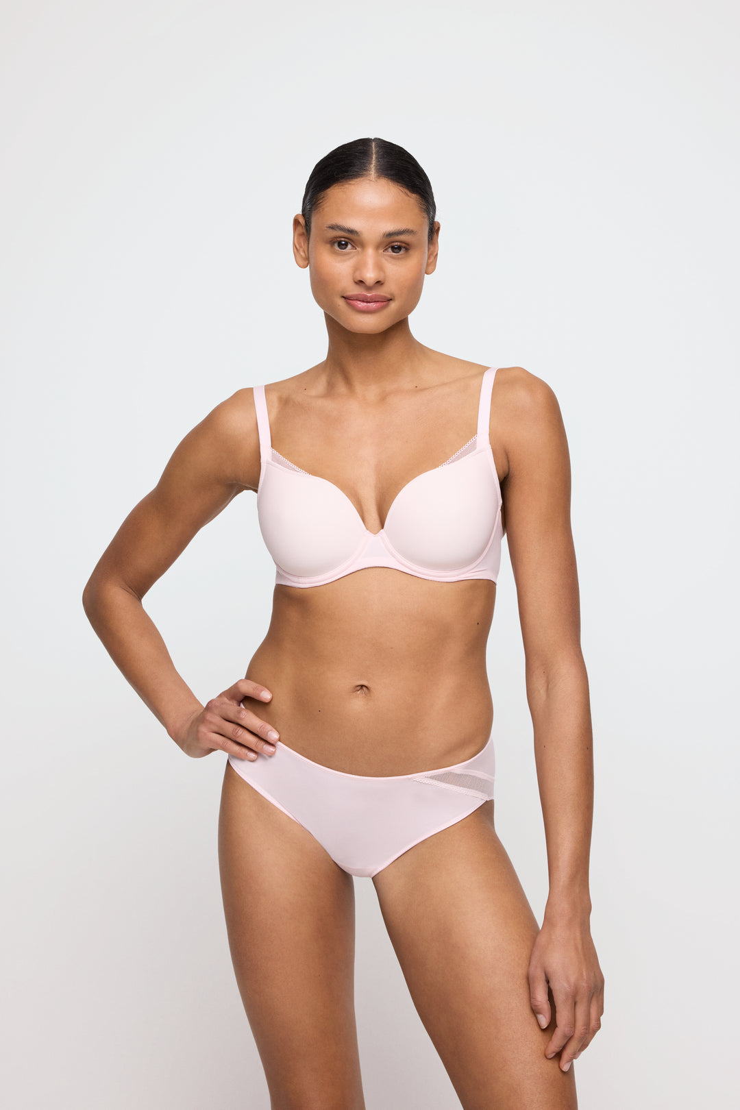Marie Jo Milao Padded Heart Shape Bra in Pastel Pink
